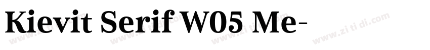 Kievit Serif W05 Me字体转换